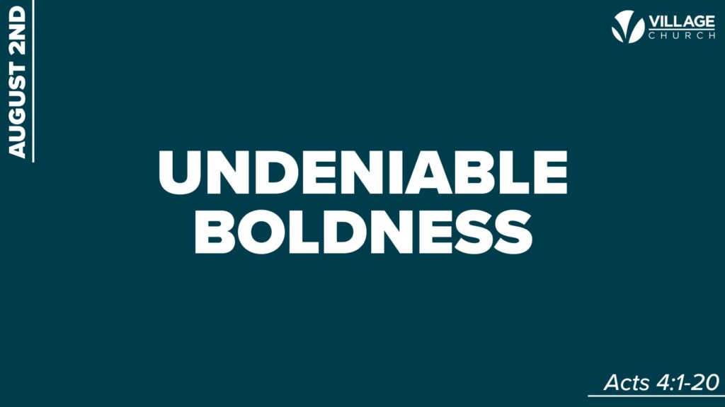 Undeniable Boldness